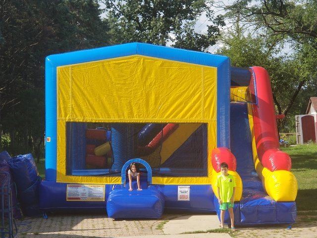 Module Bounce offers various options for inflatable bounce house and water slide rentals in Naperville, including Moon Jumps and Moonwalks.
