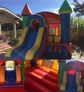 Castle Jumper & Slide Combo (Dry) ... [Up To 8 Kids]