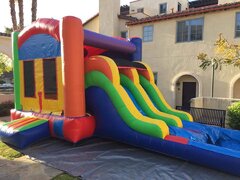 Double Slide & Jumper Combo (Dry) ... [Up to 10 Kids]