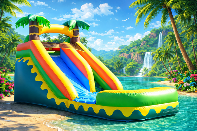 18ft Tropical Waterslide 18ft Tropical Waterslide