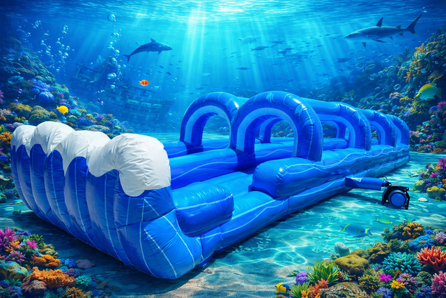 Blue Wave Dual Lane Slip n Slide Blue Wave Dual Lane Slip n Slide