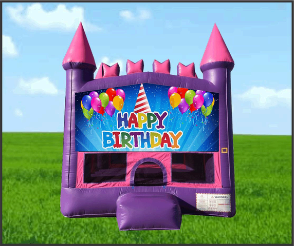 Pink Castle Happy Birthday Hat 