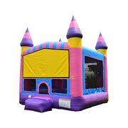 Pink Marble 13x13 Castle Bouncer