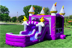Raging Thunder Bounce House with Dual Lane Slide (Dry Option)