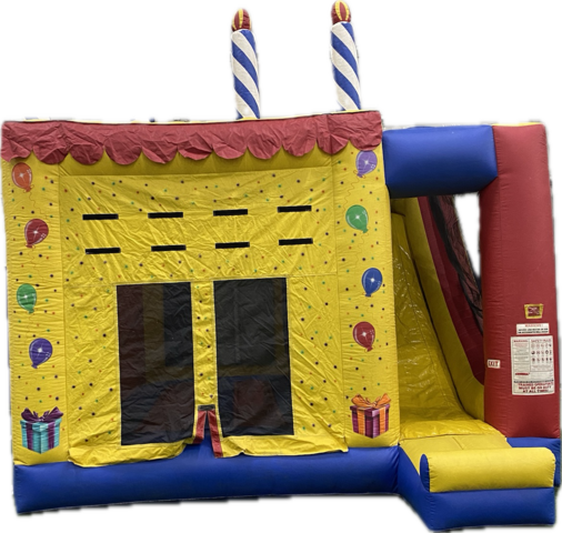 Birthday Cake Combo Bounce House Birthday Cake Combo Bounce House