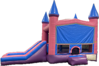 Pink Castle Combo Bounce House