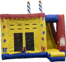 Birthday Cake Combo Bounce House