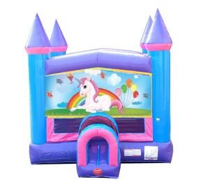Unicorn Banner Pink Castle Bounce House Unicorn Banner Pink Castle Bounce House