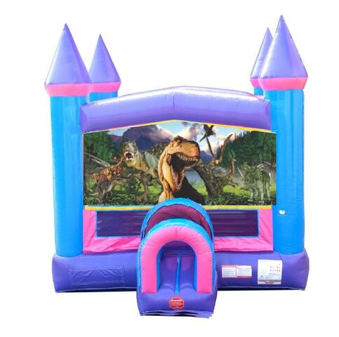 Dino Pink Castle Bounce House Dino Pink Castle Bounce House