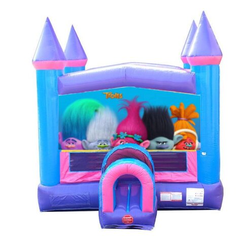 Trolls Pink Castle Bounce House Trolls Pink Castle Bounce House