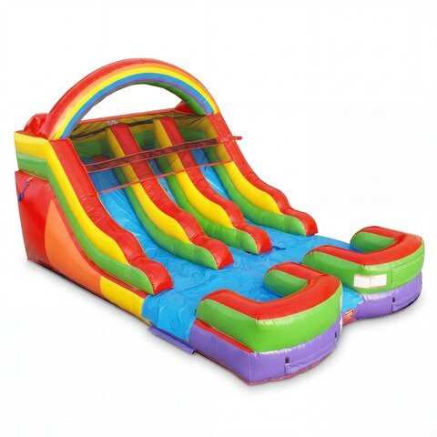 water-slide-13ft-rainbow-dual-lane water-slide-13ft-rainbow-dual-lane