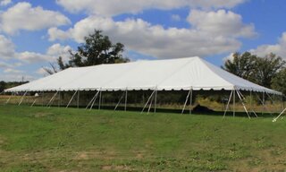 40x100 White Canopy Tent