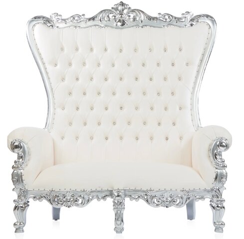 Silver White Double Throne (White/Silver) Silver White Double Throne (White/Silver)
