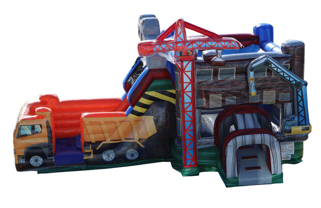 Construction combo with dry slide Construction combo with dry slide