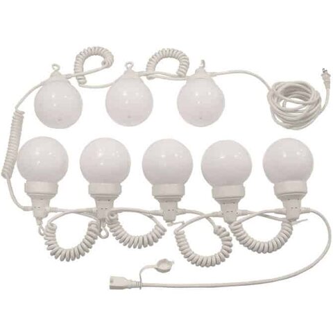 White globe string lights White globe string lights