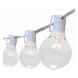 Glass cafe bulb string lights