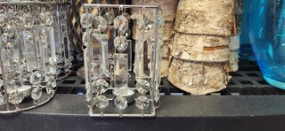 Tea Light 8in square crystals