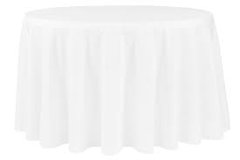  WHITE/IVORY Round tablecloth