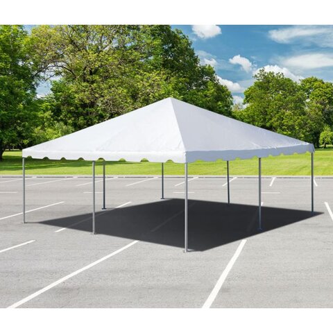 20' x 20' tent (32 ppl for sit-down dinner)