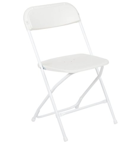 Plastic white chair 