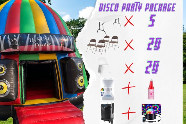 Disco Party Package with Snow Cone Machine Disco Party Package with Snow Cone Machine