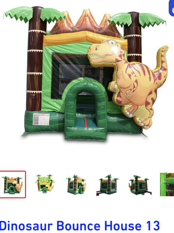 Dinosaur bounce house 13x13