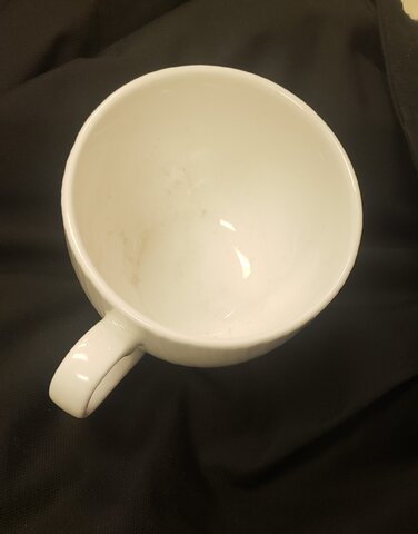 White Coffee Cups Swirl