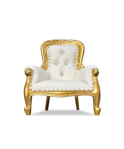 Kid Throne Chair Gold