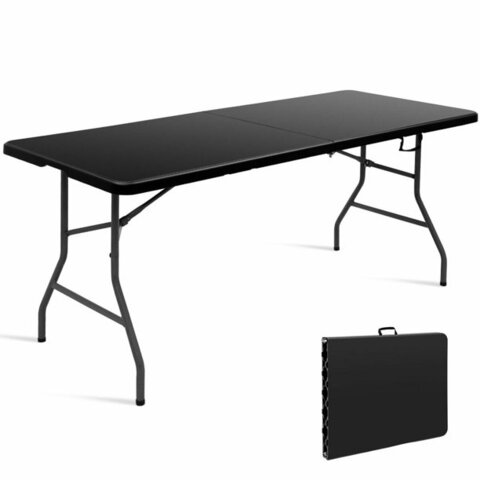 8' Black Folding Tables