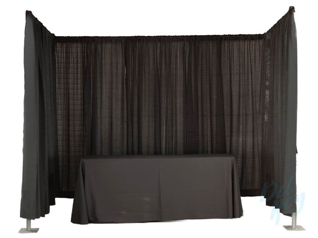 D-Blk 8 X 8 Pipe & Drape Booth