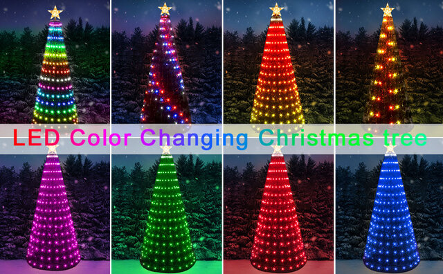 C-6' Led Pixel Trees