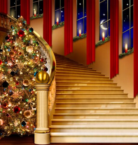 BD-Christmas Holiday Staircase 