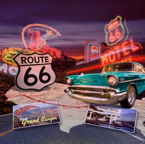 Route 66 Backdrop