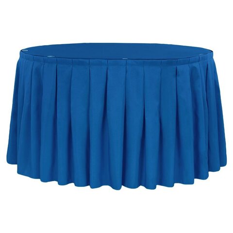 Royal Blue Table Skirts