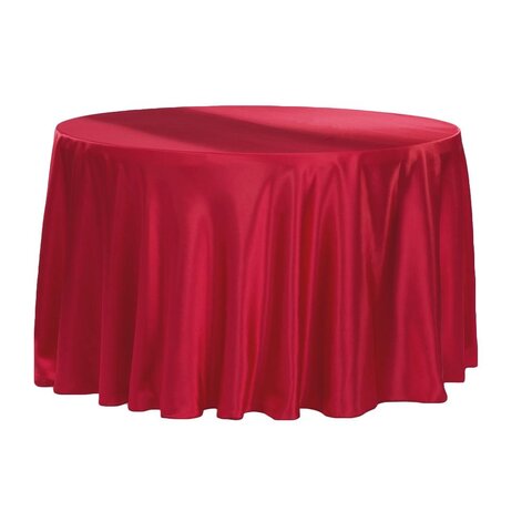 120 Satin Red Linens