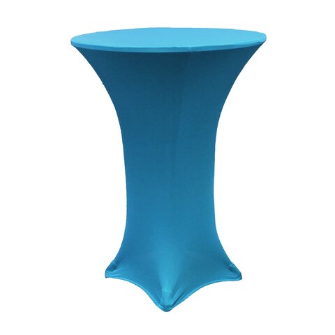 Cocktail Aqua Blue Spandex Tablecloth
