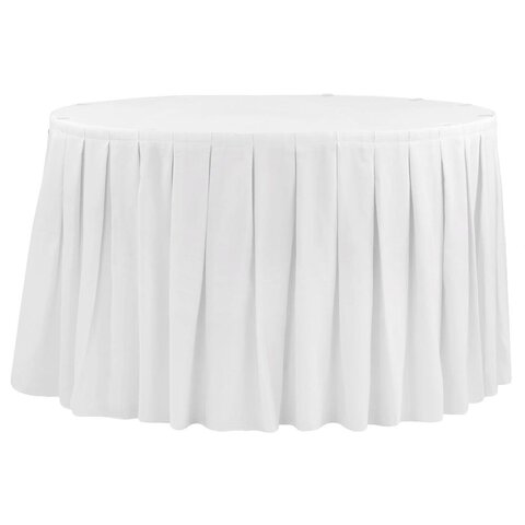 White Table Skirts