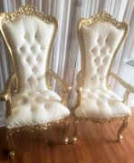 Gold Med Throne Chairs