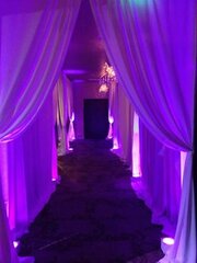 Entrance Way Pipe and Drape With Lights