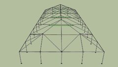 30 x 120 frame Tent With Lights