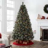 C-7.5ft T58 Glittering Frost Pine Christmas Tree