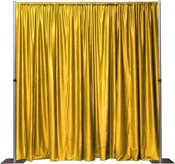 Gold Curtains Satin