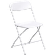 White New Basic Folding Chairs