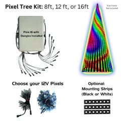 C-16' Led Pixel Tree And Controller