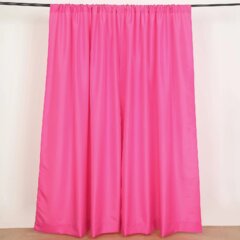 Pink Satin Curtain