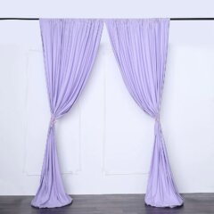 8ft Lilac Poly Curtains