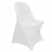 White Spandex Folding Chair Covers 