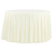 Ivory Table Skirts