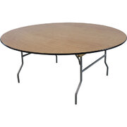 72" Round Wood Table