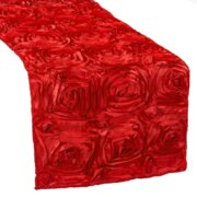 Red Rosette-Table-Runner